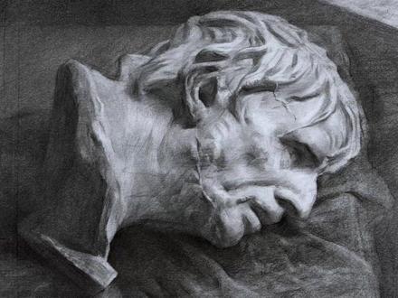 素描这东西不简单,还得塑造#素描 #美术生 #画室日常