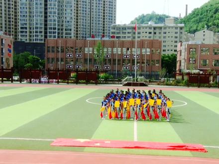 少儿运动会节目 庆六一 旗操《舞动的少年》 #庆六一 #彩旗舞 #旗操 #舞动的少年 #花球啦啦操