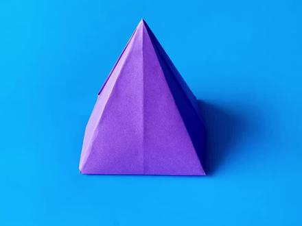 教你折纸A4纸金字塔,简单易学,折纸王子儿童折纸教程