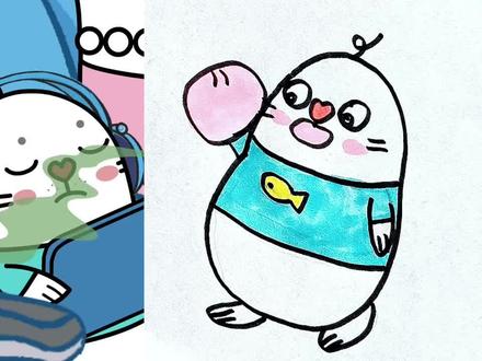 遇到没素质的“熊大人”怎么办? #简笔画 @小海豹森米