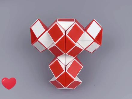 48段魔尺变一只树袋熊,百变魔尺,玩出孩子的想象力,创造力,专注力,动手又动脑 #百变魔尺 #益智玩具 #让孩子远离手机 #专注力培养 #智力开发