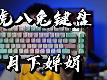 给你的键盘安一个小屏幕,你会解锁哪些有趣的玩法?虎八兔75键“月下婵娟”键盘好看、好用更好玩 #虎八兔f75震撼上新 #机械键盘
