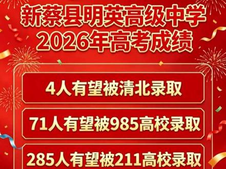 共同期待 #高考喜报
为明英学子加油!
