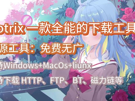 开源工具:Motrix 一款全能的下载工具,支持下载多种协议 #下载工具 #开源工具 #免费软件 #磁力下载