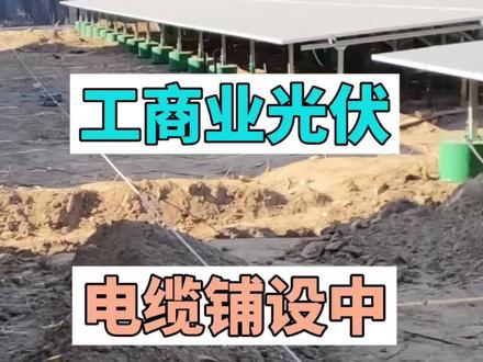 工商业光伏施工之电缆敷设#工商业光伏电站 #光伏知识分享 #放电缆施工 #电力工程步骤