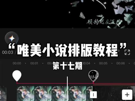 详细“唯美小说排版”第十七期来啦,你学会了吗#小说剪辑 #手机剪辑教学 #囚于永夜 #迟述 #唯美小说排版教程教程