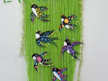 春日手工|用卡纸➕毛线DIY春日燕归来🌿
#春日手工 #燕子手工 #春天创意画 #亲子手工 #幼儿园手工