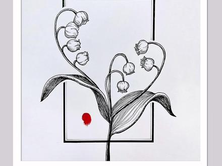 都说铃兰是淑女的眼泪,一个视频教你轻松画出来。#绘画 #手绘 #插画 #画画 #零基础学画画 #绘画过程 #画画步骤 #画画教程 #一起学画画 #绘画教程 #铃兰 #花卉绿植 #黑白画 #黑白插画