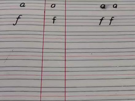 衡水体Gg字母写法