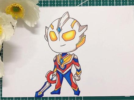 特利迦奥特曼#简笔画 #育儿 #创意美术 #亲子 #儿童画 #奥特曼简笔画