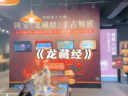 《龙藏经》没看懂,争取有机会看到。 #展馆 #沉浸式