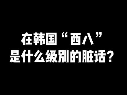 #韩语 #韩语入门 #学韩语 #怼人 在韩国“西八”到底是个什么级别的脏话?进来看看这个视频你就知道啦!