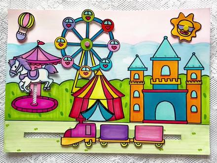 原创|数学立体画(三)——旋转 对称 平移~#平移旋转轴对称 #数学图形画 #轴对称和平移 #小学生手抄报 #数学绘画作品大全