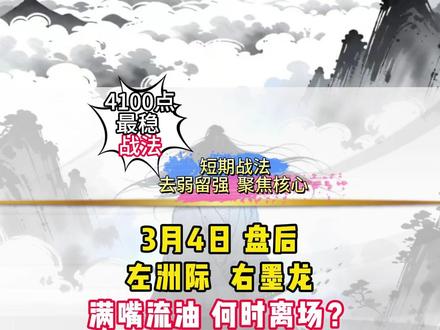 洲际墨龙强者恒强,满嘴流油该思考离场 #短线交易 #股票分析