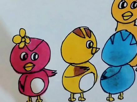 萌鸡小队简笔画#简笔画#动画#萌鸡小队