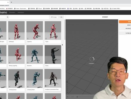 Blender3D模型如何进行骨骼和动作自动绑定(Mixamo插件) #3D骨骼绑定 #3D动画绑定