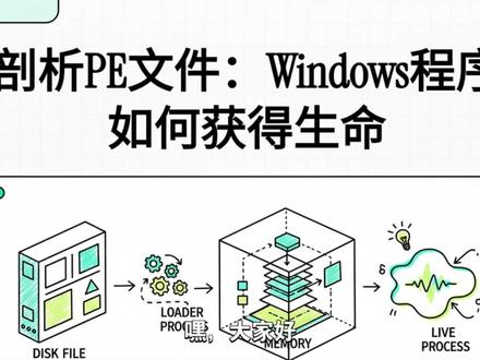 剖析PE文件 Windows程序如何获得生命 #PE文件 #PE结构 #可执行文件 #Windows系统 #二进制文件