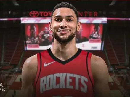 #nba 再见西蒙斯!火箭、篮网5换2交易曝光,蔡老板收回2024年首轮签?#篮球 #扣篮#运动#火箭