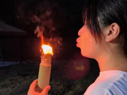 古人保存火种的智慧,很像现代的打火机,今天还原一下整个制作过程!一吹既燃#火折子 #新农人计划2023 #古人的智慧 #火