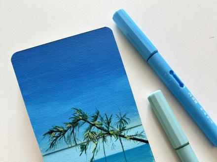 一分钟画海边风景教程附色号 #跟着抖音学画画 #零基础学画画 #丙烯马克笔 #画画教程 #画画
笔:掌握丙烯马克笔120色
本子:全棉水彩本300克
照片写生,素材来自网络,禁搬运二创抄袭