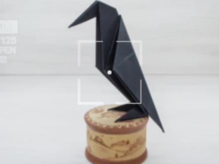 折纸乌鸦怎么折,教你详细步骤,简单易学很好玩! #折纸教程 #折纸 #手工折纸 #手工教程