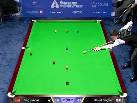 丁俊晖再战沙特大师赛,落后47分极限逆转,细腻进攻堪比教科书 #丁俊晖 #台球 #2025斯诺克沙特大师赛