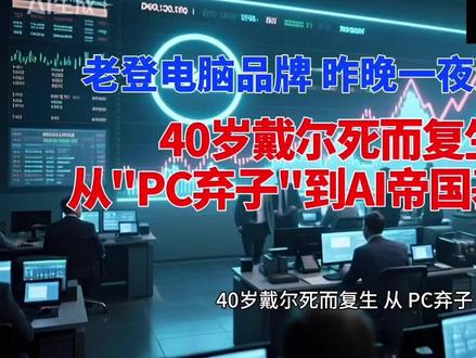 40岁戴尔死而复生:从"PC弃子"到AI帝国基建狂魔 #dell #电脑 #ai #美股 #算力