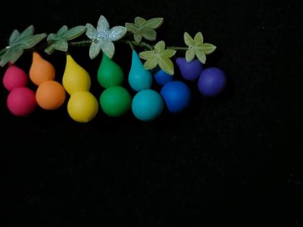 葫芦娃不会捏没关系,用粘土做个简单的七彩葫芦藤吧~#手工diy #粘土diy #粘土手工教程