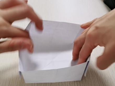 折纸桌面垃圾桶#折纸 #手工