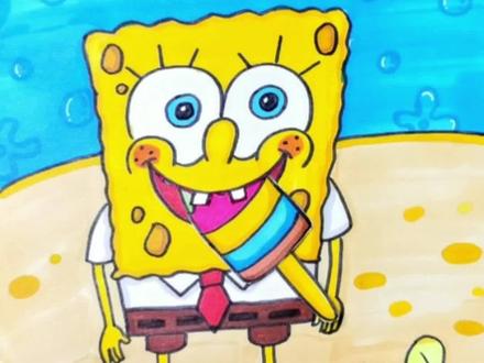 #创作灵感 #画画 #简笔画 #海绵宝宝 #海绵宝宝派大星 海绵宝宝简笔画来咯