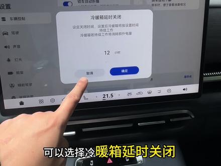 岚图梦想家恒温冰箱调节,13升超大冰箱,放饮料水果都可以哦#车机使用技巧 #展示你的车机 #买车功能重要还是耐用重要 #岚图梦想家
