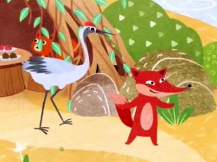 儿童睡前故事——狐狸与仙鹤 小朋友这则故事告诉我们人与人之间的相处更多的需要真诚 而不是自以为是的小聪明 欺骗和虚假#睡前故事 #儿童故事 #绘本故事 #儿童睡前故事 #伊索寓言 @抖音小助手 @DOU+小助手