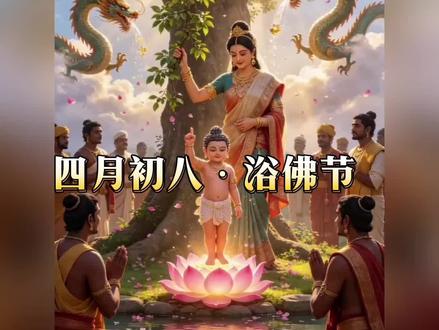 农历四月初八,浴佛节 浴佛,洗去内心浮躁与执念,修一颗柔软慈悲的心。愿常怀善意,少些计较,多份包容,家人安康,万事顺遂。