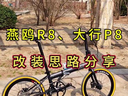 燕鸥R8和大行P8改装思路分享。#折叠车 #折叠车改装 #折叠车坐垫 #折叠车脚踏 #小陈玩单车