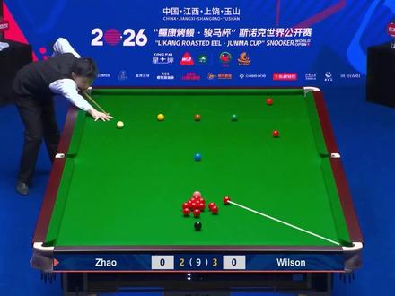 状态低迷止步16强!赵心童连续低级失误,2:5不敌加里威尔逊 #赵心童 #斯诺克 #加里威尔逊 #世界公开赛