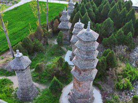 在虞城塔中寺旁有一座隋朝塔林,距今有1400多年的历史了。 #古代建筑 #塔中寺 #瞎胡拍的飞手