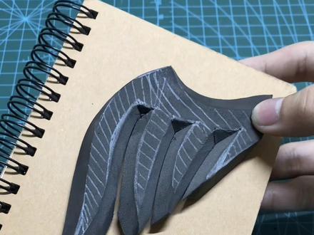 霸王别姬弩箭翅膀部分制作 #道具制作#皮套制作#手工制作#虞姬#霸王别姬