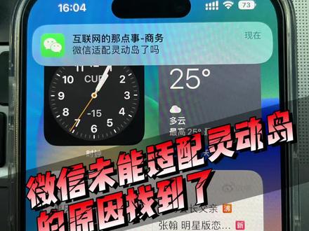 微信无法适配灵动岛的原因找到了,苹果官方未开放API接口