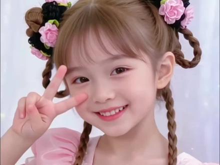 六一表演穿汉服、穿裙子都能搭的发型,简单好看又上镜#生女儿就是用来打扮的#女童古风汉服发型#儿童编发#丸子头#手残党也能学会的发型