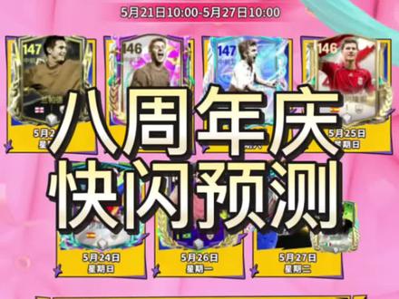 八周年庆球员快闪预测!(历史球员版) 兄弟们觉得有可能出吗?#FC足球世界 #FC足球世界国家队序章 #世界之巅即刻登场