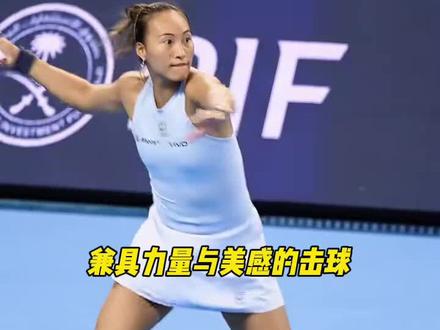 喜欢这个“黑皮”体育生打球#郑钦文