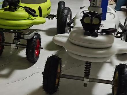 电动扭扭车#扭扭车 前轮减震改造