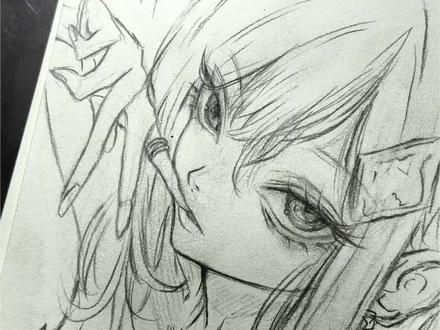 宝子们,头发教程来了#绘画 #绘画绘画绘画 #画画教程