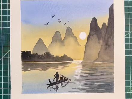 桂林山水甲天下,带不走,就画下来吧!
#水彩 #跟着抖音学画画 #零基础教学 #美术课堂 #水彩风景