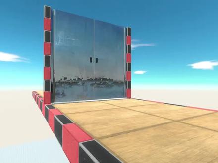 动物战争模拟器 彩虹朋友模组竟然被巨大的尖刺甩出去了 #动物战争模拟器 #单机游戏 #电脑游戏 #游戏