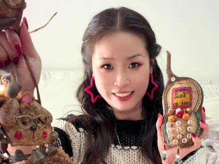 榼藤豆荚版风铃~#榼藤子 #榼藤豆荚 #即墨 #手工#豆荚娃娃