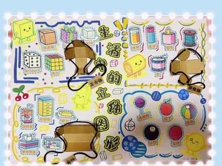 数学小报vlog #手工手绘 #小学生手抄报