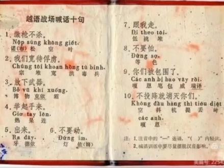 教你说10句猴语 #越南 #越南语 #猴语 #对越自卫反击战 #历史故事