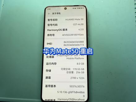 华为Mate50重启 不是CPU问题#数码狮#临泉永佳数码手机维修