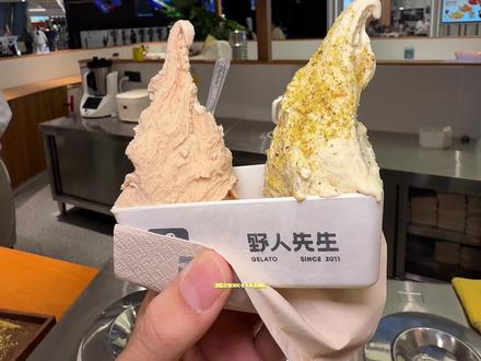 什么时候见过野人先生这么便宜,两个口味不到20 #野人先生 #gelato冰淇淋 #第一视角探店